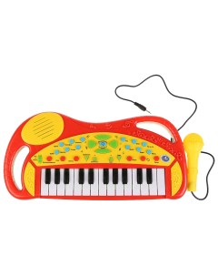 Обучающее пианино 20 любимых песен с микрофоном B1454100 R Умка