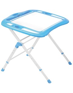 Складной детский растущий стол с регулировкой высоты СТИ4 голубой Inhome