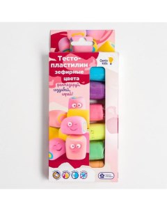 Тесто пластилин набор 6 цветов Зефирные цвета TA1089 Genio kids