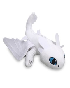 Мягкая игрушка ночная фурия белый 35 см беззубик дракон nf wh35 Mishaexpo