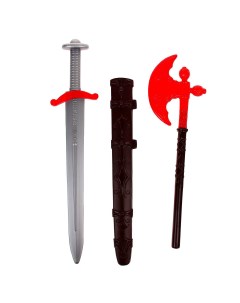 Набор Ратник секира и меч с чехлом 780963 Строим вместе счастливое детство