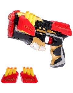 Пистолет игрушечный Бластер стреляет присоскам 6 шт Sima-land