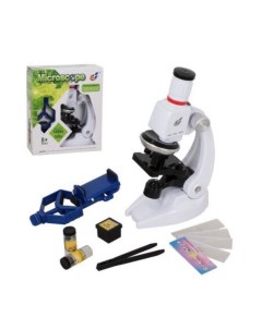 Микроскоп школьный детский набор для школьника белый Scienso kids