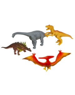 Набор животных Ребятам о Зверятах динозавры юрского периода 4 шт Bondibon