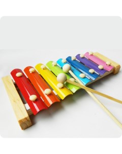 Ксилофон детский 8 нот деревянная игрушка ksil8a Nobrand