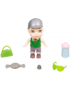 Набор игровой куколка OLY в кепке в шляпе и аксессуарами в банке Bondibon