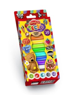 Набор креативного творчества Тесто для лепки 10 цветов арт TMD 02 01 Danko toys