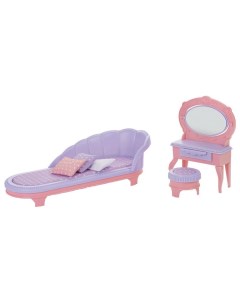 Набор мебели для кукол Будуар Маленькая принцесса розовый C 1460 Огонек