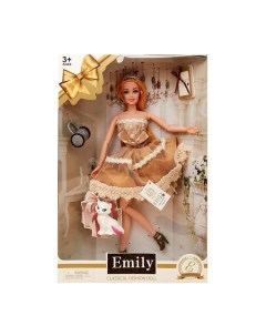 Кукла модель Эмели в платье с аксессуарами 4389908 Nobrand