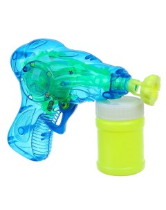 Мыльные пузыри Пистолет световой с насадкой и флаконом 50 мл цвета МИКС Funny toys