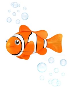 Роборыбка Robo Fish КЛОУН интерактивная цв оранжевый 100672 Nobrand