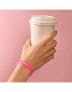 Силиконовый браслет Любимка детский цвет розовый 16 см Nobrand