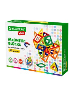 Конструктор Big Magnetic Blocks 64 64 дет 663847 Brauberg
