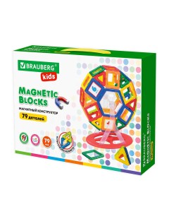 Конструктор Mega Magnetic Blocks 79 663848 Brauberg
