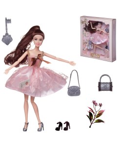 Кукла Junfa Atinil Мой розовый мир в платье с двухслойной юбкой 28см WJ 21547 шатенка Junfa toys