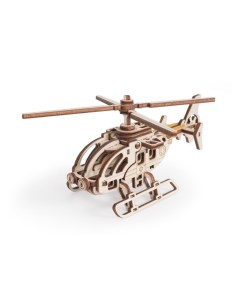 Конструктор деревянный 3D Вертолёт Стриж Lemmo
