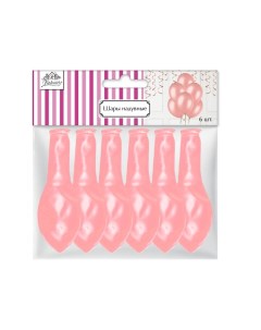 Воздушные шары Фламинго розовые 30 см 6 шт Fiolento