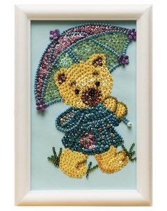 Мозаика Медвежонок из пайеток М024 Волшебная мастерская