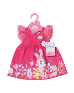 Платье с цветами для кукол BABY born 43 см вешалка Zapf creation