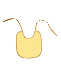 Слюнявчик из клеенки с ПВХ покрытием желтый 20х22 см 0066 Колорит