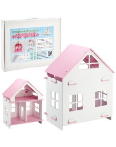 Кукольный дом Суфле с печатью обоев без мебели ДК10220П Коняша