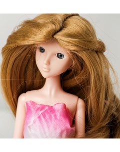 Волосы для кукол Волнистые с хвостиком размер маленький цвет 24 Sima-land