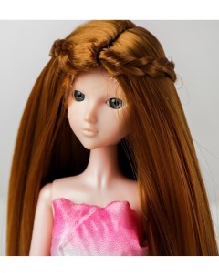 Волосы для кукол Прямые с косичками размер маленький цвет 16А Sima-land