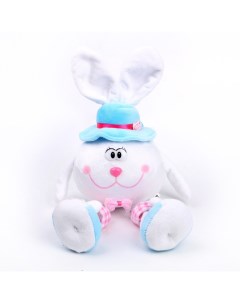 Мягкая игрушка Кролик стоит 25 см цвет белый Nobrand