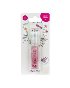 Масло блеск для губ Aqua Fleur с розовыми цветами 7 5 мл Lukky