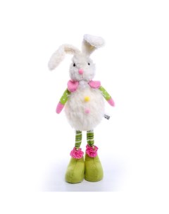 Мягкая игрушка Кролик 30 см цвет белый Nobrand