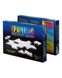 Семейная настольная игра Тримино треугольное домино 7059 Бембi