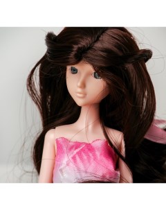 Волосы для кукол Волнистые с хвостиком размер маленький цвет 4А Sima-land