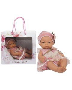 Пупс в нарядном розовом платьице и шапочке Baby Doll 25 см арт Т15469 Т15469 1toy