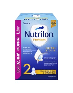 Молочная смесь Premium 2 от 6 до 12 мес 1200 г Nutrilon