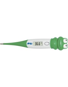 Термометр Лягушка зеленый белый DT 624 And