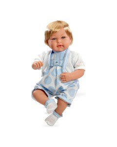 Кукла мягкая Elegance 45 см с кристаллами Swarovski в одежде голубой Arias