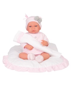 Кукла младенец Аманда в розовом 40 см мягконабивная 33082 Antonio juan