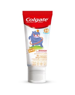 Зубная паста детская без фторида от 3 до 5 лет со вкусом апельсина 60 мл Colgate