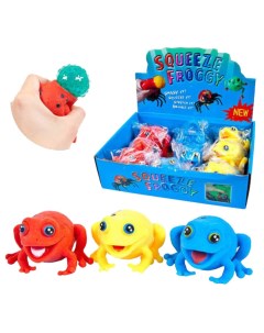 Игрушка антистресс Лягушка сквиши 1 шт в ассортименте Junfa toys