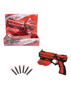 МегаБластер игрушечный в наборе с 6 мягкими снарядами Abtoys