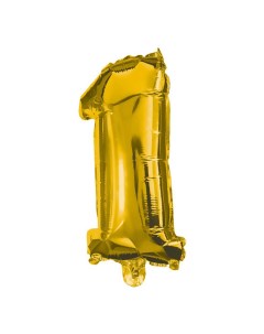 Воздушный шар 1 Party Essentials из фольги золотой Procos