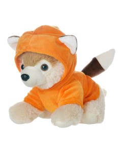 Мягкая игрушка Модные питомцы Собачка в оранжевом костюме Лисички 18см Abtoys