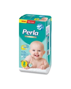 Подгузники Perla Twin Mini для новорожденных 3 6 кг 2 размер 40 шт 96000752 Perla baby