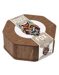 Деревянный пазл головоломка EWA Хитрый лис XL 40x28 см Eco wood art