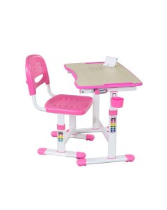 Парта со стулом Fun Desk PICCOLINO II Pink розовый Fundesk
