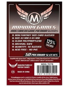 Протекторы для настольных игр Mayday Premium Mini Chimera Game 43x65 50 штук Mayday games