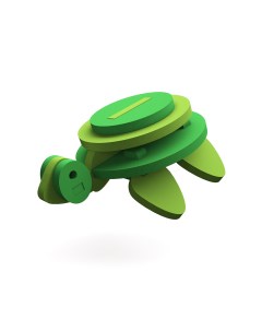 Конструктор 3D Черепаха 09 018 13 деталей El'bascotoys