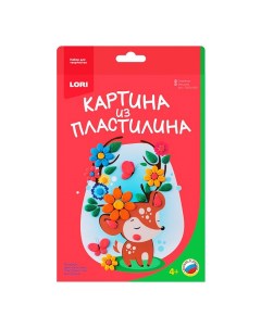 Картина из пластилина Оленёнок Лори