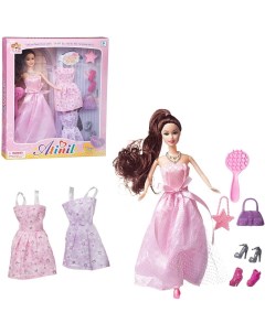 Кукла Junfa Atinil Гардероб модницы На выпускной бал 28см WJ 21514 розовое Junfa toys