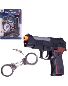 Игровой набор Junfa Полиция пистолет металлические наручники с ключами Junfa toys